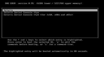 GRUB起動メニュー